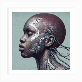 Cyborg Woman 6 Art Print