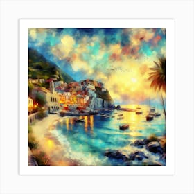 Beachside Village 13 Art Print