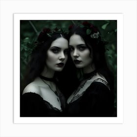 Gothic Girls 2 Art Print