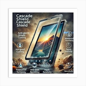 A Durable Cascade Shield Screen Protector Specific Art Print