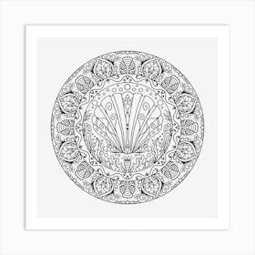 Aquatic Mandala 10 Art Print