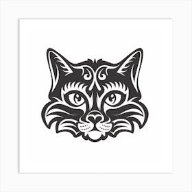 Cat Head Art Print