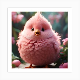 Pink Bird Art Print