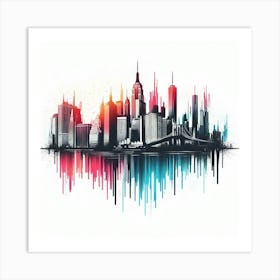 New York City Canvas Print 1 Art Print