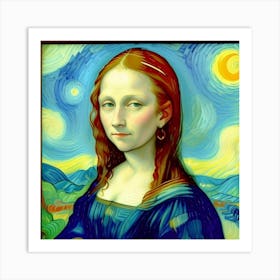 Fresh Beginnings The Young Mona Lisa Unveiled Art Print