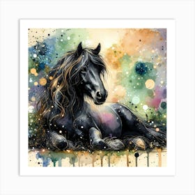 Creative Horse Beauty Illustration Nr 262 Art Print