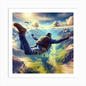 Skydiver Art Print