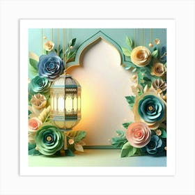 GreetingCard-Islamic-RamadanKareemMubarak-Lantern-Fanous 3 Art Print