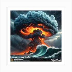 Atomic Explosion Art Print