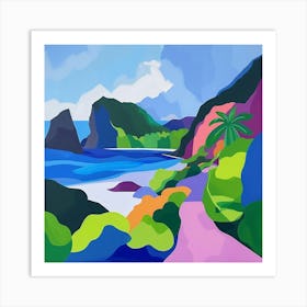 Abstract Travel Collection Mayotte 1 Art Print