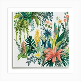 Tropical Plants Art Print