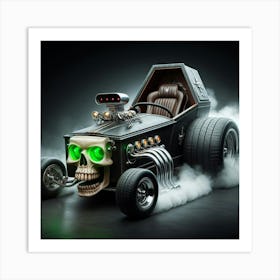 Skull Car Art Print