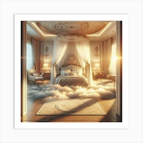 Cloud Bedroom Art Print