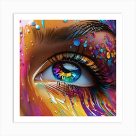 Colorful Eye Art Print