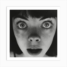 'The Girl With Big Eyes' Art Print