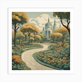 Walk In The Park Art Print