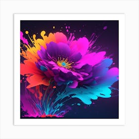 Colorful Flower Art Print