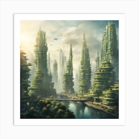 Futuristic City Art Print