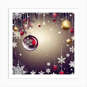 Christmas Background 12 Art Print