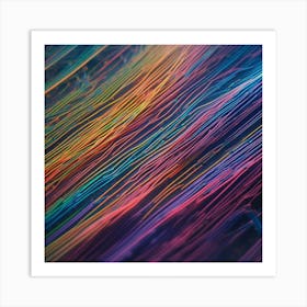 Rainbow Lines Art Print