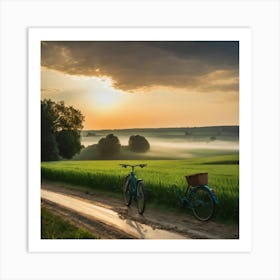 Sunset In The Countryside 16 Art Print