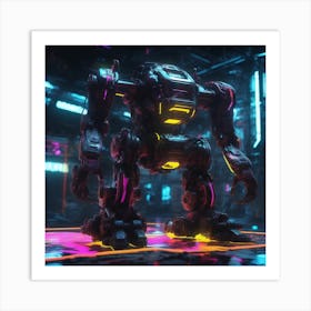 Futuristic Robot 72 Art Print