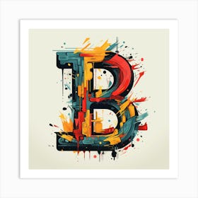 Letter B 2 Art Print