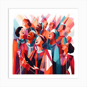 Choir Of Singers Art Print