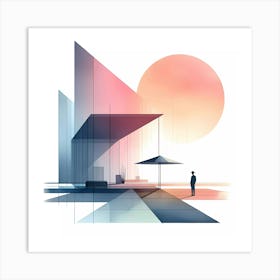 Abstract Cityscape 14 Art Print