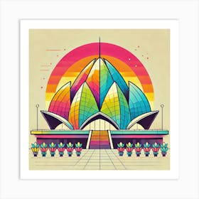 Lotus Temple 1 Art Print