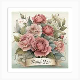 Thank You Card Art Print