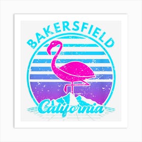 Vintage Bakersfield California Art Print