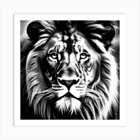 Lion Painting 116 Art Print