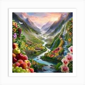 Fruitful Valley Art Print