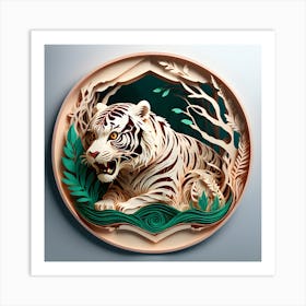 Tiger In The Forest Art Print