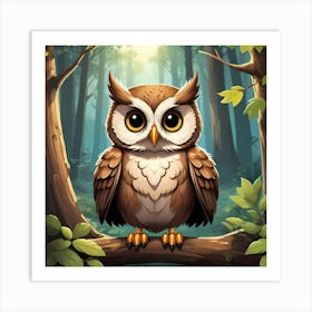 Majestic Owl Art Print