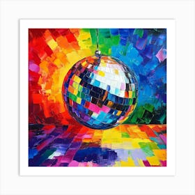 Disco Ball Art 48 Art Print