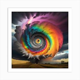 Rainbow Storm Art Print