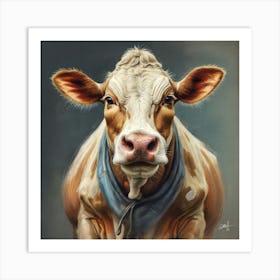 Cow Portrait 14 Art Print