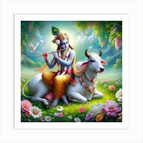 Lord Krishna 9 Art Print