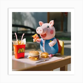 Happy Piggy 2 Art Print