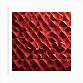 Abstract Red Wall Art Print