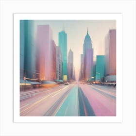 Abstract Cityscape 2 Art Print