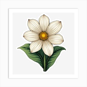 Daisy Flower Art Print