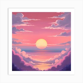 Sunset In The Sky Art Print