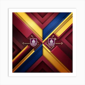 Burnley F.C Logo Wall Art Art Print