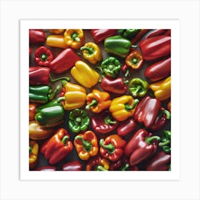 Colorful Peppers 82 Art Print