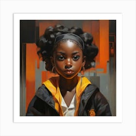 Afro Girl Art Print