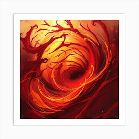 Spiral Of Fire Art Print