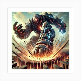 Coreborne Sentinel Earthquake Stomp Art Print